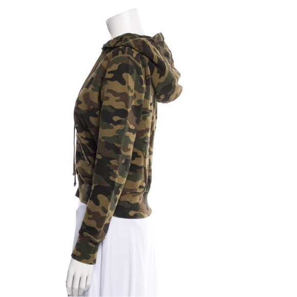 Nilo Lotan Camo Print Zip Up Hoodie. Size Small - Picture 2 of 3